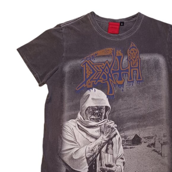 Death Band Leprosy Mens Small T Shirt Vintage Wash Gray Short Sleeve - Picture 5 of 6